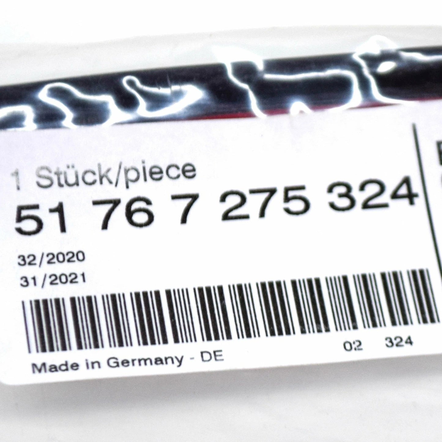 NEW BMW 6 GRAN COUPE F06 REAR RIGHT DOOR SEALING 51767275324 ORIGINAL