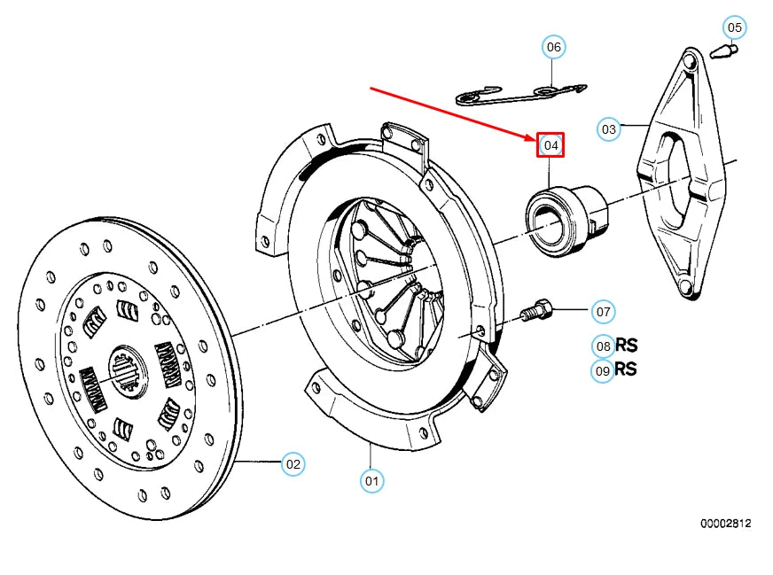 NEW BMW 3 E30 CLUTCH RELEASE BEARING 21511204525 1204525 ORIGINAL