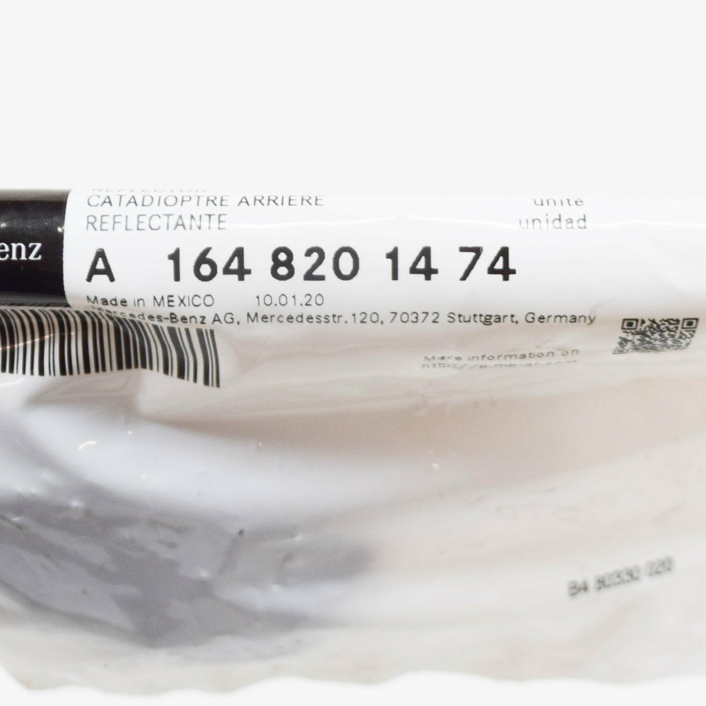 new mercedes-benz ml w164 rear door reflector a1648201474 original