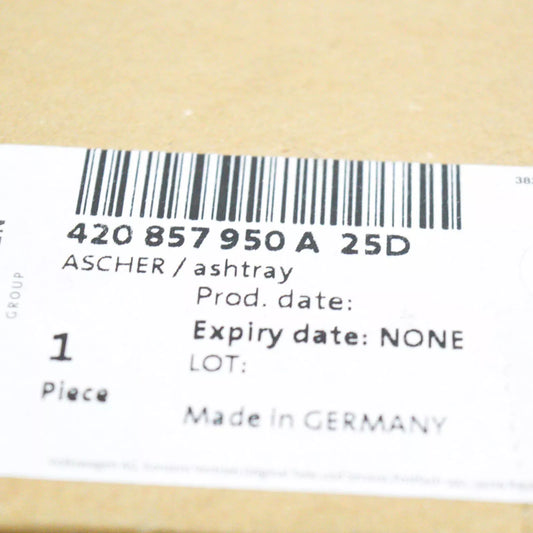 NEW AUDI R8 42 ASHTRAY WITH HOUSING 420857950A25D ORIGINAL