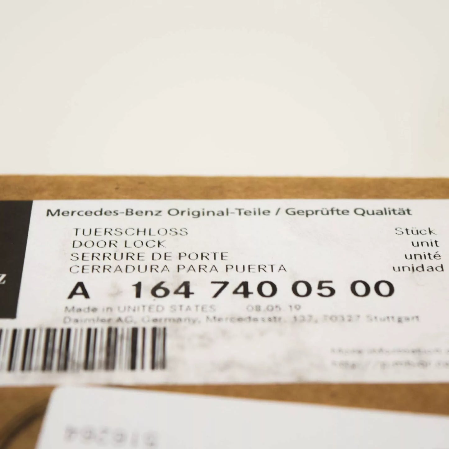 NEW MERCEDES BENZ M W164 REAR TAILGATE BOOT LID LOCK A1647400500 ORIGINAL