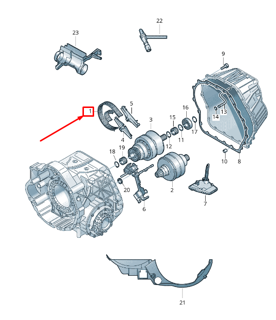 new audi a6 avant c6 gearbox drive chain 01j331301bg original
