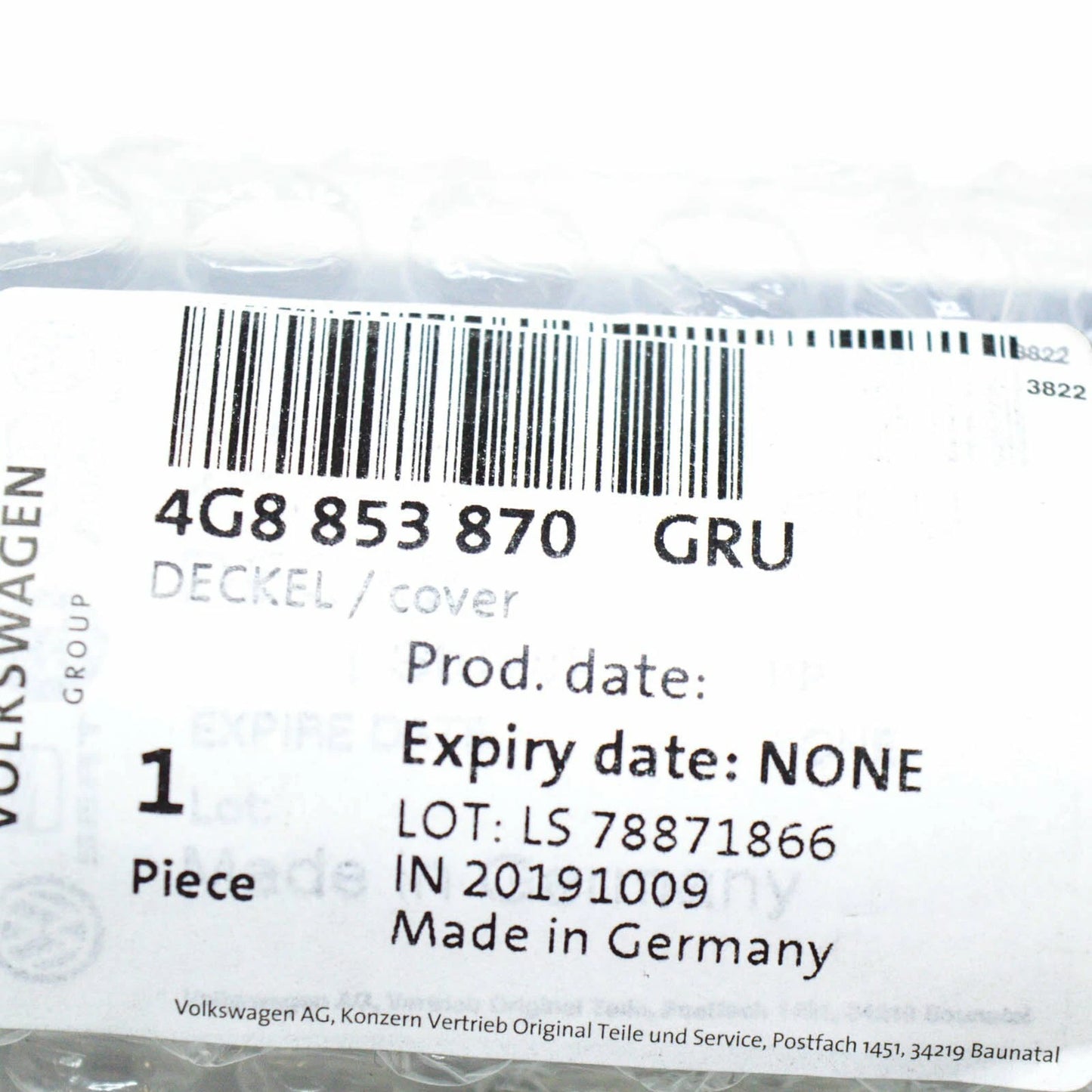 NEW AUDI A7 4G SILL END CAP COVER 4G8853870 GRU