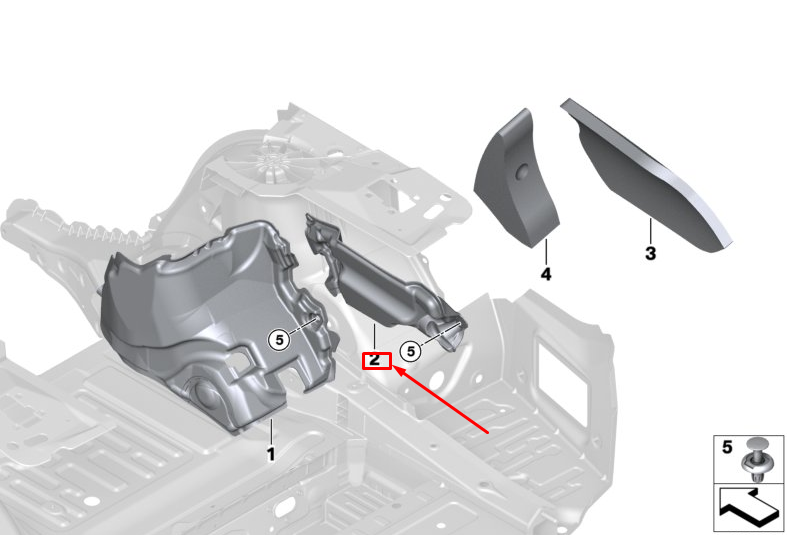 new bmw 7 g11 right trunk sound insulation 51487344684 original