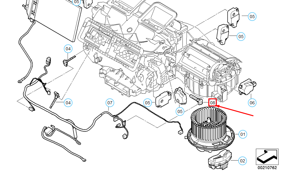 new bmw 1 e81 heater/evaporator temperature sensor 64116930015 6930015 original