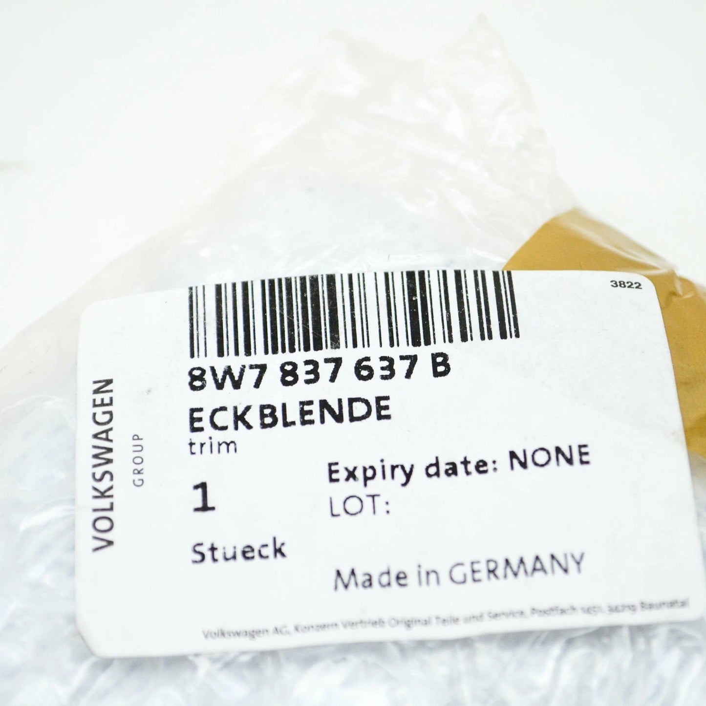 NEW AUDI A5 CABRIO F57 FRONT LEFT SIDE DOOR MIRROR CORNER 8W7837637B ORIGINAL