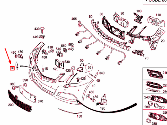 new mercedes-benz e w212 front bumper tow eye cover a21288501269040 original