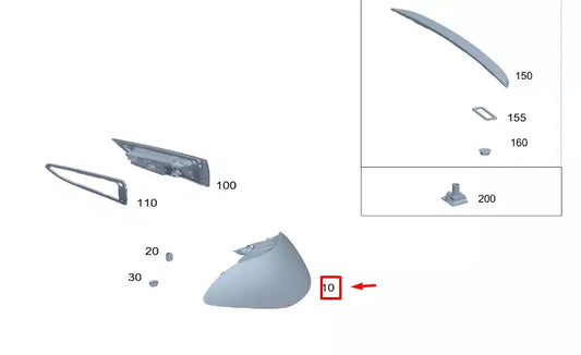 NEW MERCEDES-BENZ GLE W167 COUPE REAR LEFT OUTER TAILLIGHT A1679065707 ORIGINAL