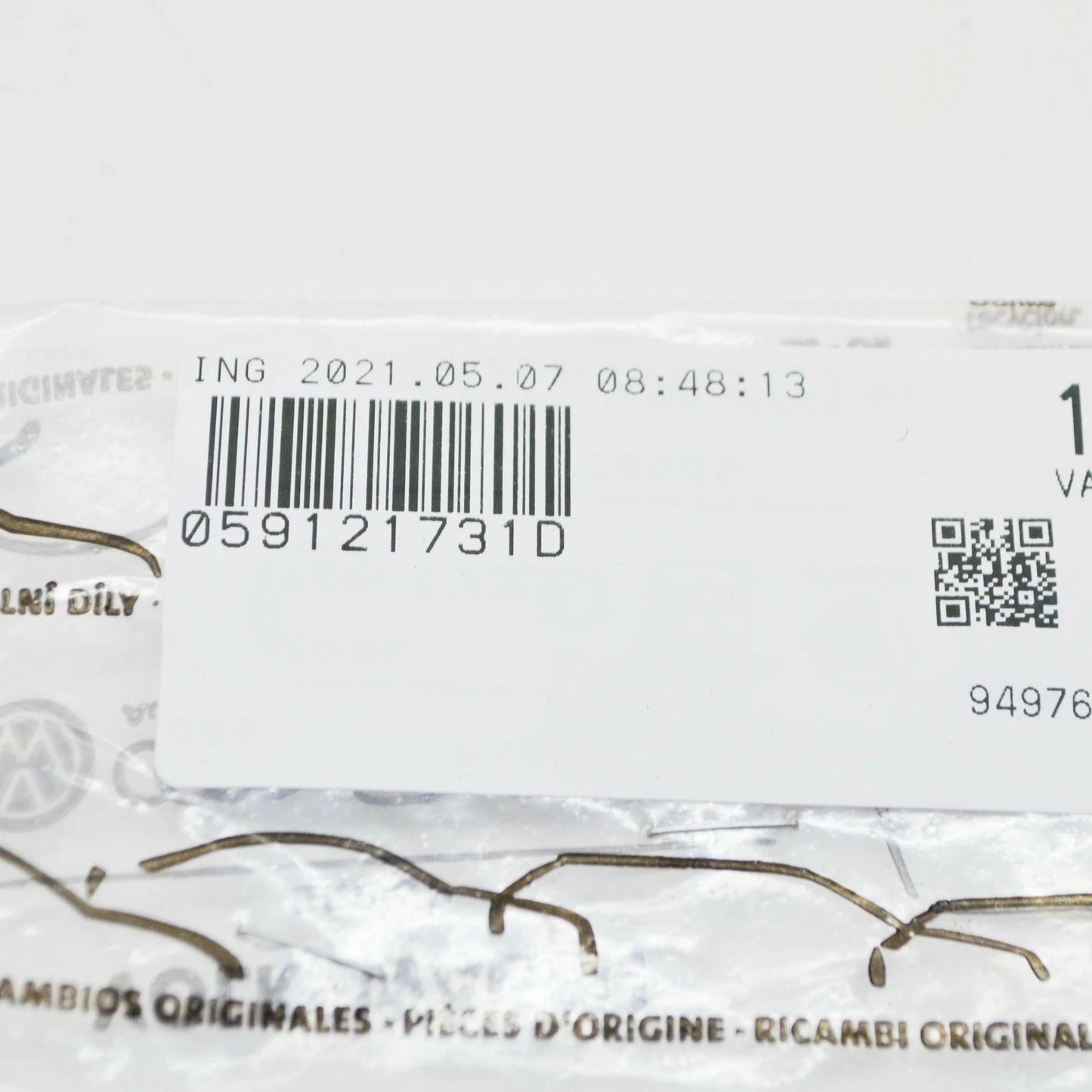 NEW AUDI Q7 4M ENGINE COOLANT SYSTEM HOSE TUBE 059121731D ORIGINAL