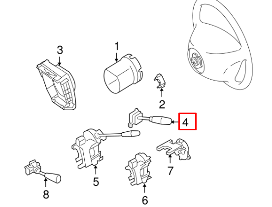 NEW MERCEDES BENZ SLK R171 TURN WIPER INDICATOR A1715402245 ORIGINAL