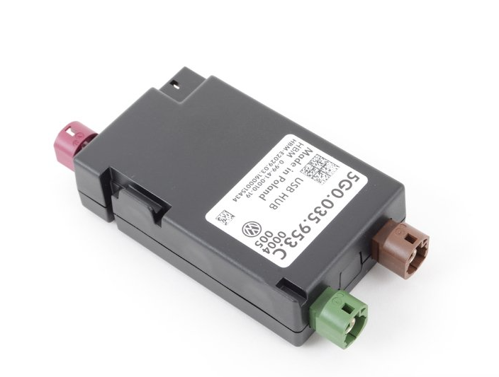 new skoda superb mk3 usb distributor with voltage converter 5g0035953c original