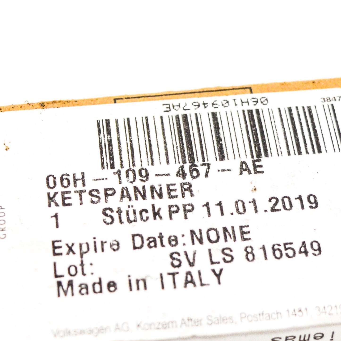 NEW AUDI A3 8P TIMING CHAIN TENSIONER 06H109467AE ORIGINAL