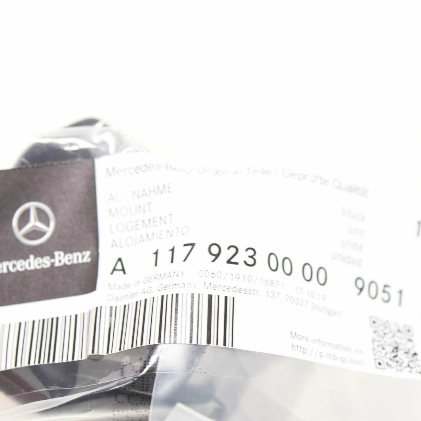 NEW MERCEDES-BENZ CLA C117 REAR SEAT ISOFIX FIXTURE A11792300009051 ORIGINAL