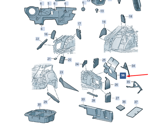 new skoda superb mk3 damping 3v0864911b original