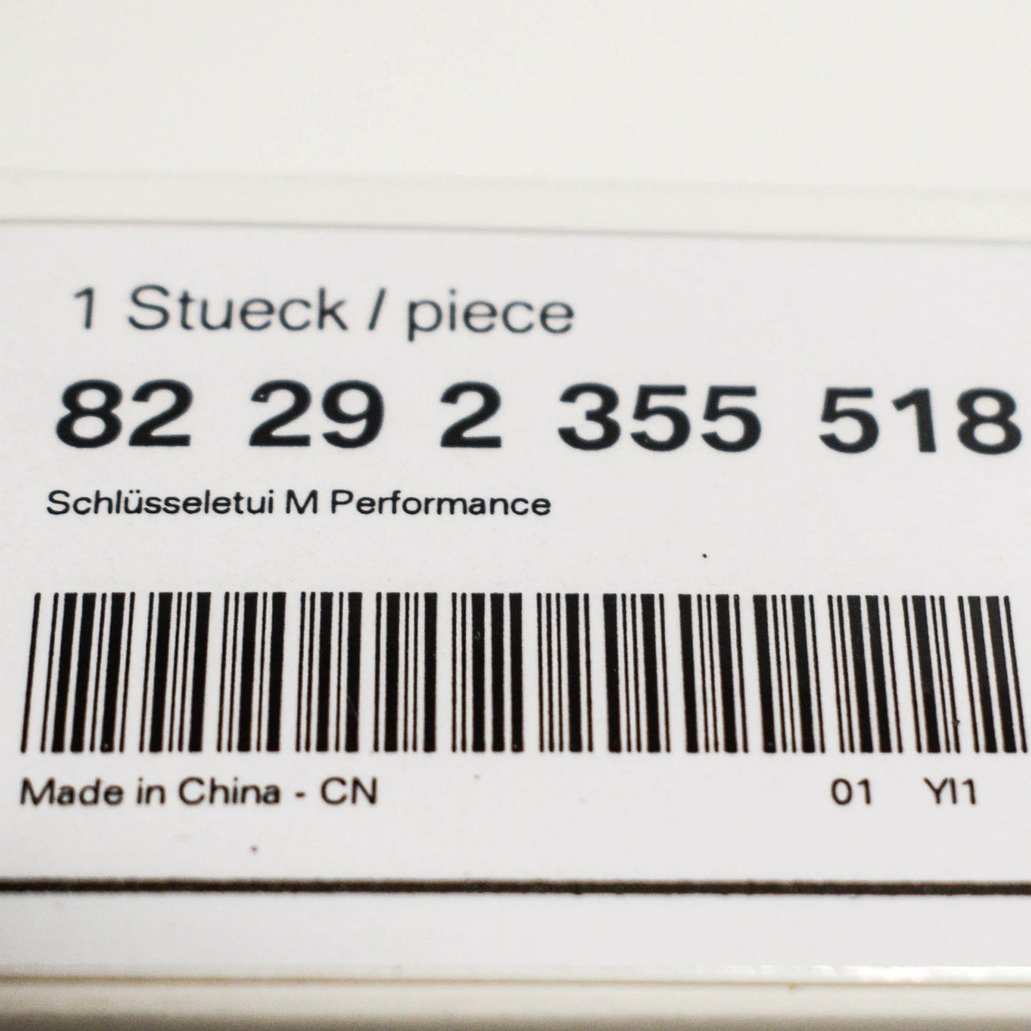 NEW BMW M PERFORMANCE KEY FOB HOLDER BAG CARBON COVER CASE 82292355518 ORIGINAL