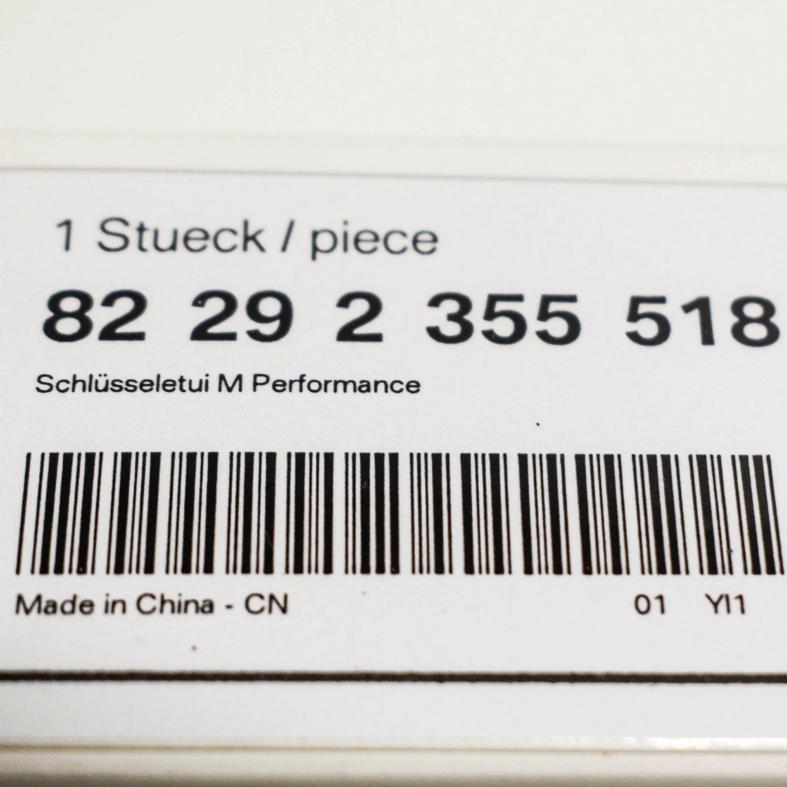 NEW BMW M PERFORMANCE KEY FOB HOLDER BAG CARBON COVER CASE 82292355518 ORIGINAL