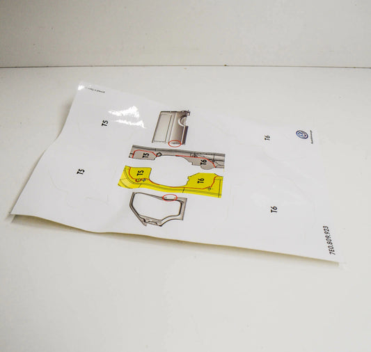 NEW VOLKSWAGEN TRANSPORTER T5 LEFT B PILLAR TEMPLATE 7E0809923 ORIGINAL
