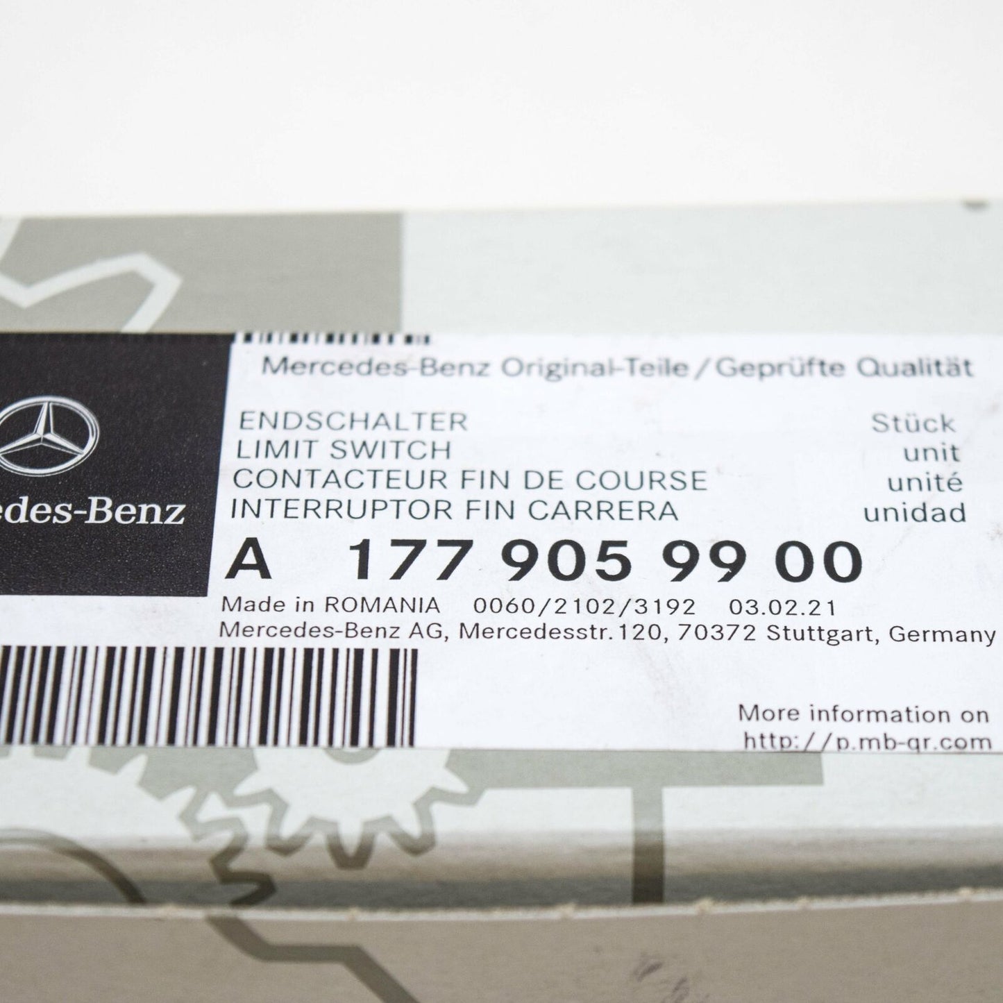 NEW MERCEDES-BENZ A W177 SECURITY ALARM LIMIT SWITCH A1779059900 ORIGINAL