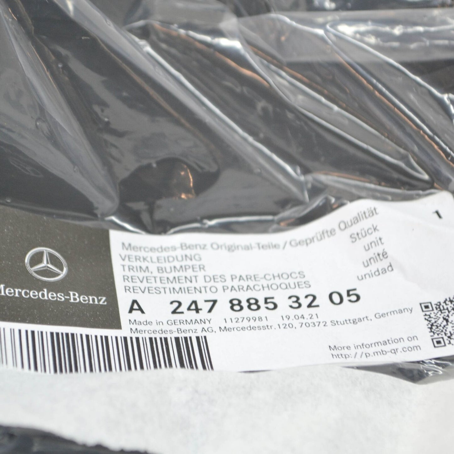 NEW MERCEDES-BENZ GLA H247 FRONT BUMPER LEFT SIDE COVER A2478853205 ORIGINAL