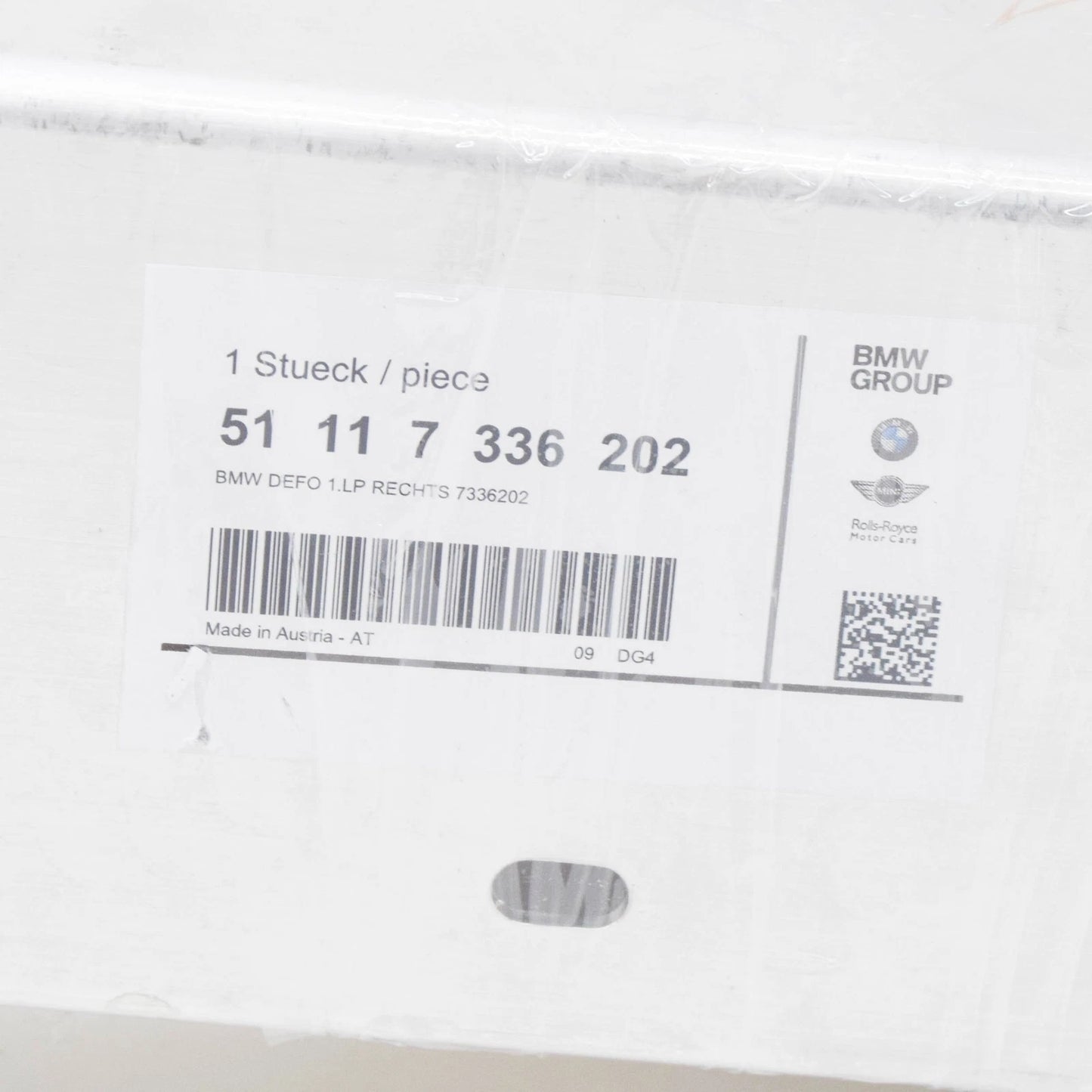 NEW BMW I8 I12 FRONT RIGHT DEFORMATION ELEMENT 7336202 51117336202 ORIGINAL