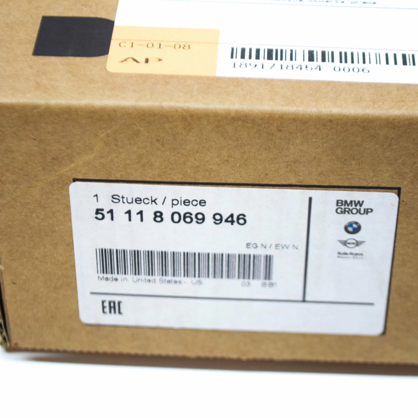 NEW BMW X6 G06 M FRONT RIGHT BUMPER OPEN GRILLE 51118069946 ORIGINAL