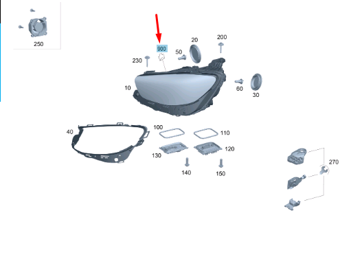 NEW MB E W213 FRONT HEADLIGHT CONNECTOR PLUG SOCKET A0525456026 ORIGINAL