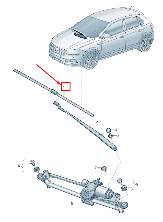 new skoda kamiq front wiper blades lhd 657998001 original
