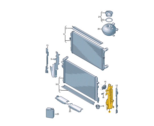 NEW VOLKSWAGEN ARTEON 3H7 LEFT AIR GUIDE 3G8121283C ORIGINAL