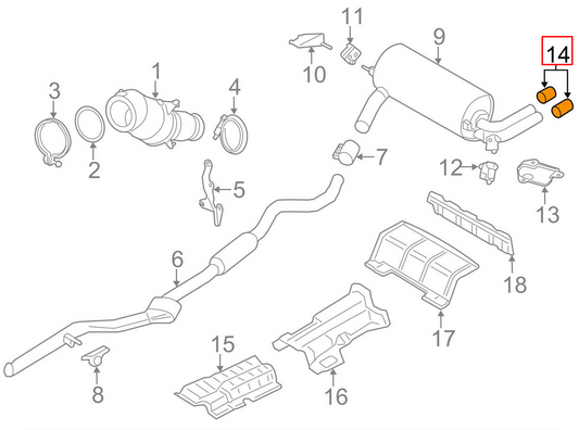 new bmw 1 f20 exhaust tail tip pipe trim black 18307610639 2014 original