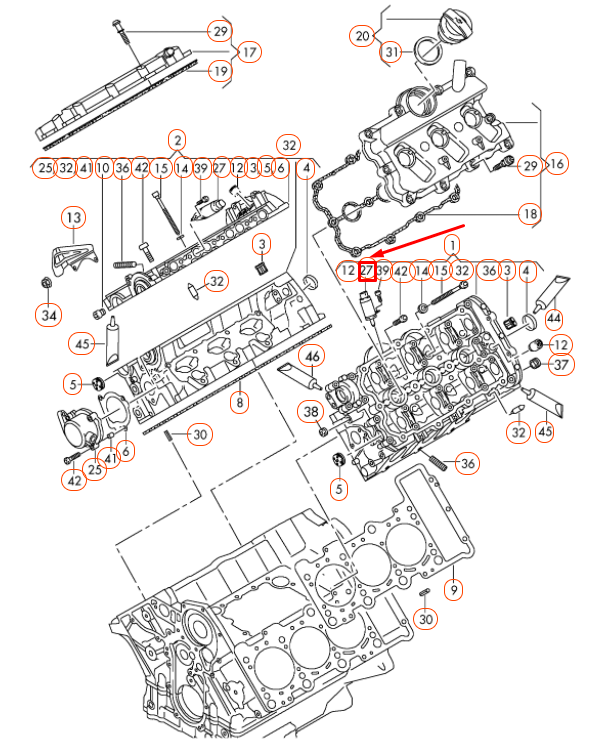 NEW AUDI A6 C7 CAMSHAFT ADJUSTER UNIT 06E103697AE ORIGINAL