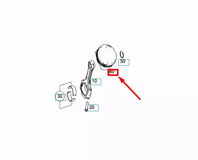 NEW MERCEDES-BENZ ML W164 PISTON A1560301117 ORIGINAL