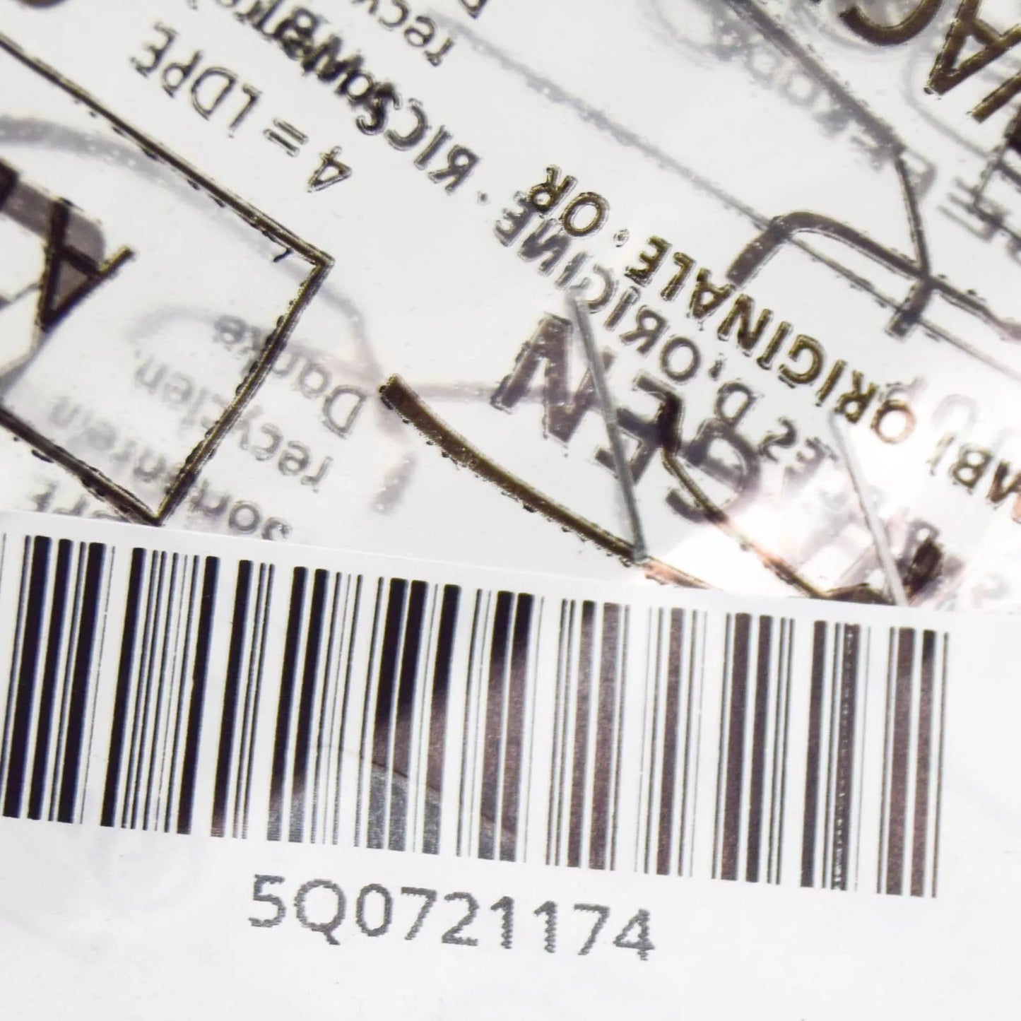 NEW AUDI TT FV CLUTCH PEDAL RUBBER PAD 5Q0721174 ORIGINAL