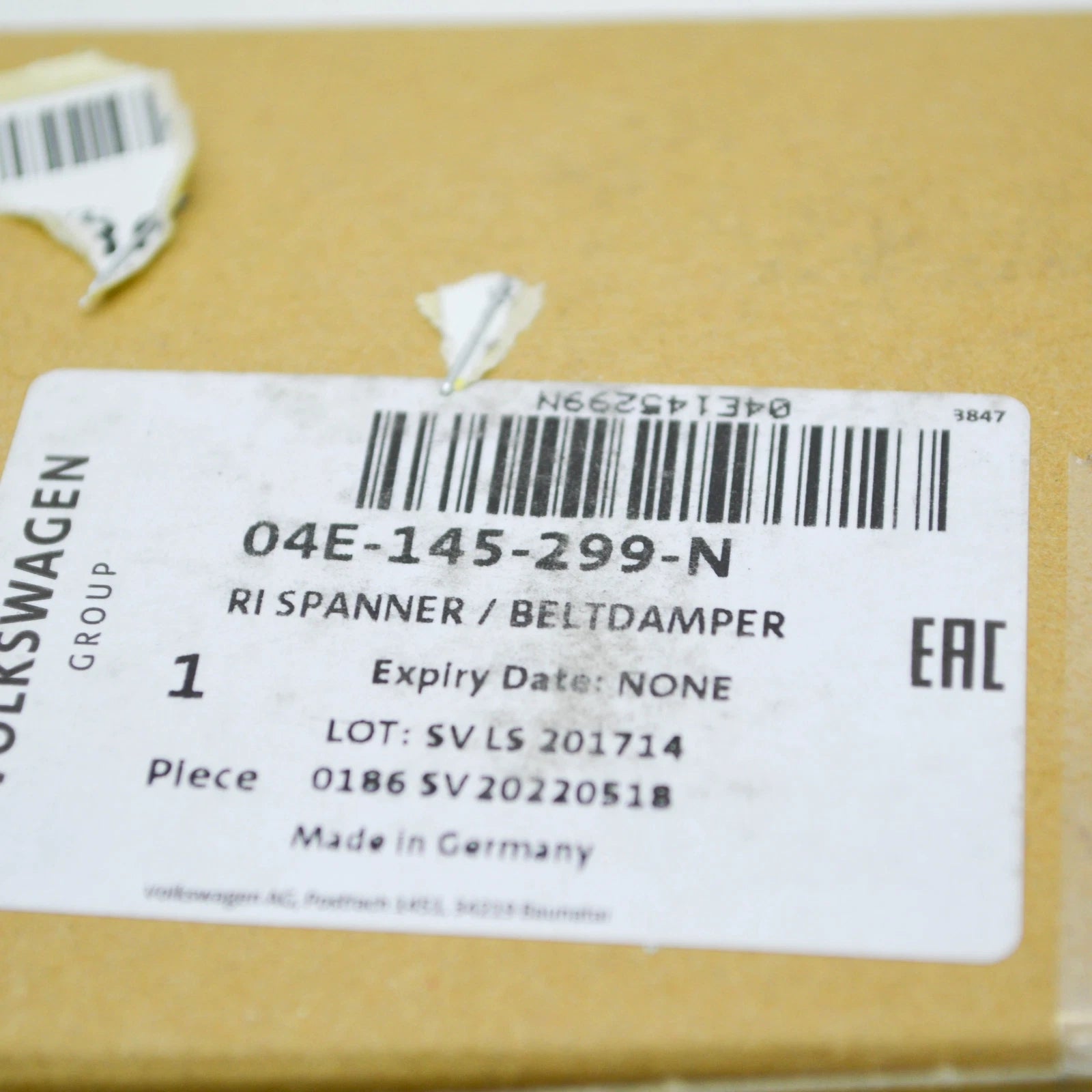 NEW AUDI A1 8X BELT TENSIONER DAMPER 04E145299N