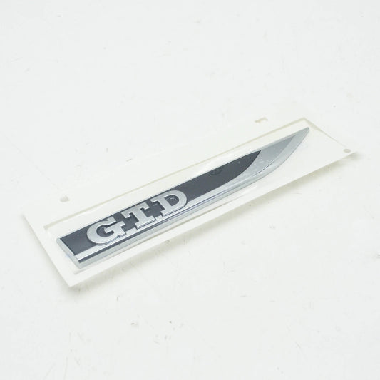 NEW VOLKSWAGEN GOLF MK7 GTD FRONT RIGHT FENDER WING BADGE 5G0853688BBCMT