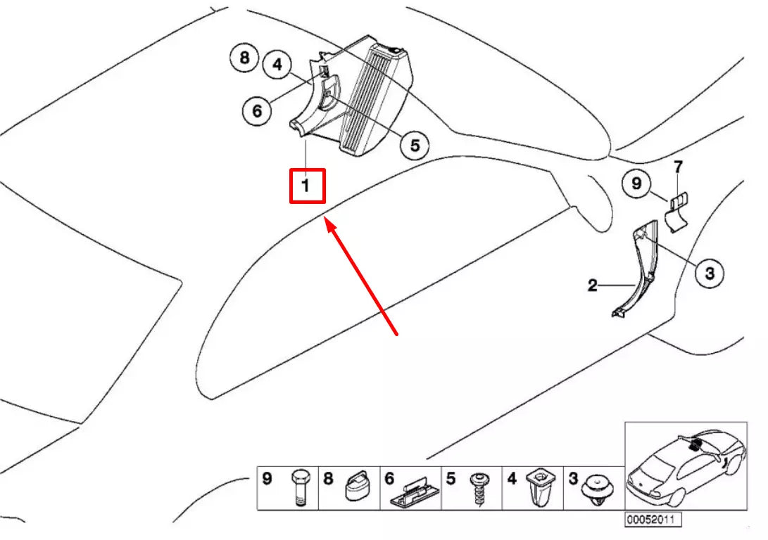NEW BMW 3 E46 FRONT LEFT KICK PANEL TRIM 51438238511 8238511 ORIGINAL