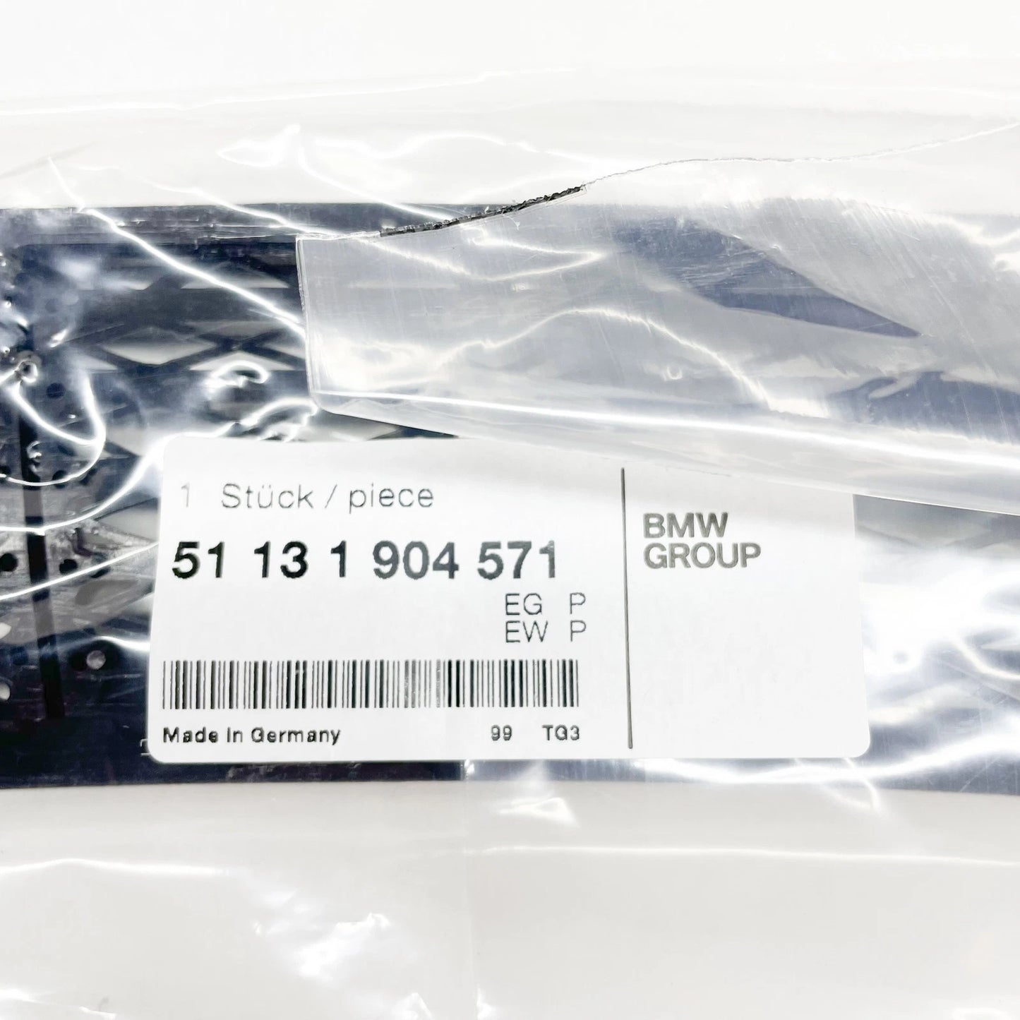 NEW BMW 3 E30 HOOD WINDSHIELD UPPER GRILLE LEFT SIDE 51131904571 ORIGINAL