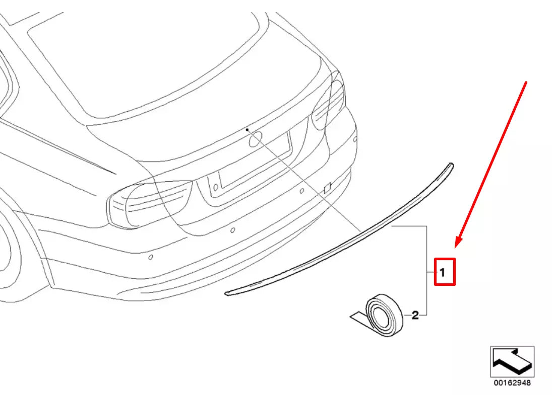 NEW BMW 3 F80 REAR SPOILER 8059269 51628059269 ORIGINAL