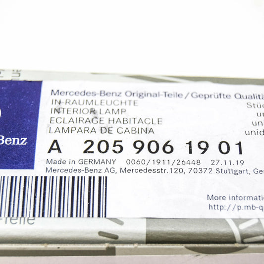 NEW MB C W205 REAR LEFT GRAB HANDLE INTERIOR LIGHT A2059061901 ORIGINAL