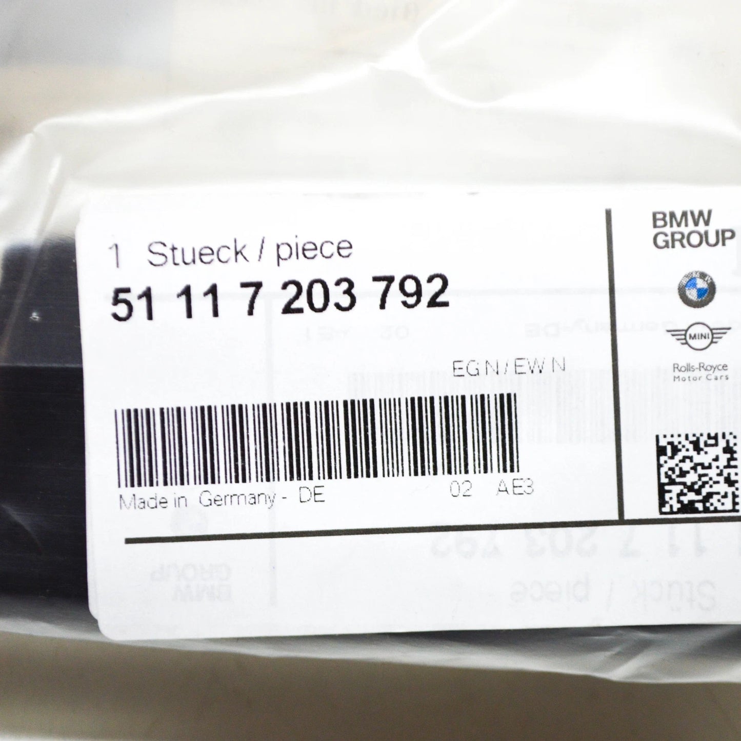 NEW BMW Z4 ROADSTER E89 FRONT BUMPER RIGHT COVER TRIM 51117203792 ORIGINAL