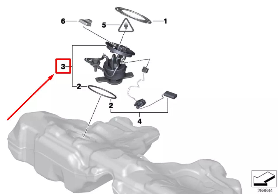 NEW BMW 6 GRAN COUPE F06 FUEL PUMP FEED UNIT 7260640 16117260640 ORIGINAL