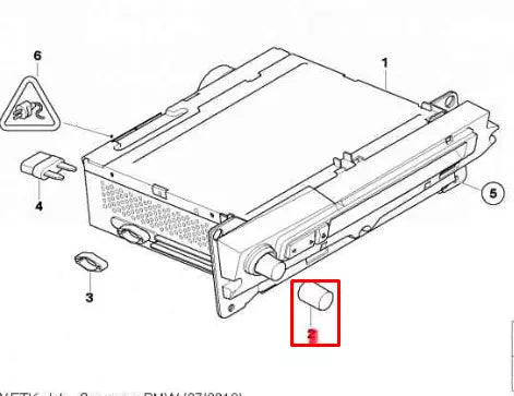 NEW BMW 5 E60 RADIO VOLUME CONTROL ROTARY KNOB 65129119574 9119574 ORIGINAL