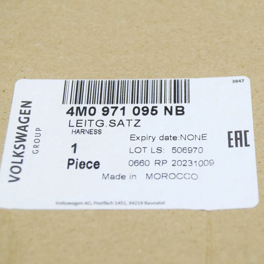 NEW AUDI Q7 4M FRONT BUMPER PDC PARKING AID WIRING HARNESS 4M0971095NB ORIGINAL