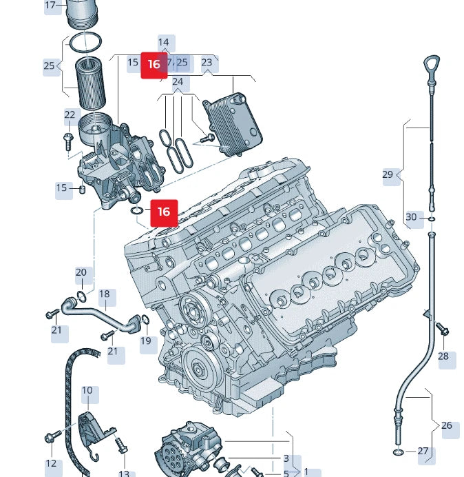 NEW VOLKSWAGEN PHAETON 3D ADAPTER HOUSING GASKET 07C117070 ORIGINAL