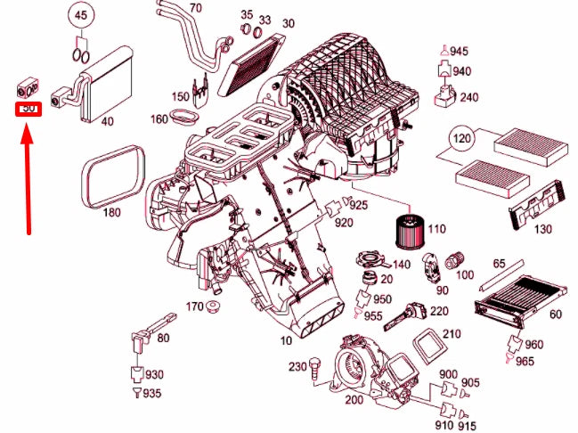 NEW MERCEDES-BENZ ML W164 A/C EXPANSION VALVE A1648300084 ORIGINAL