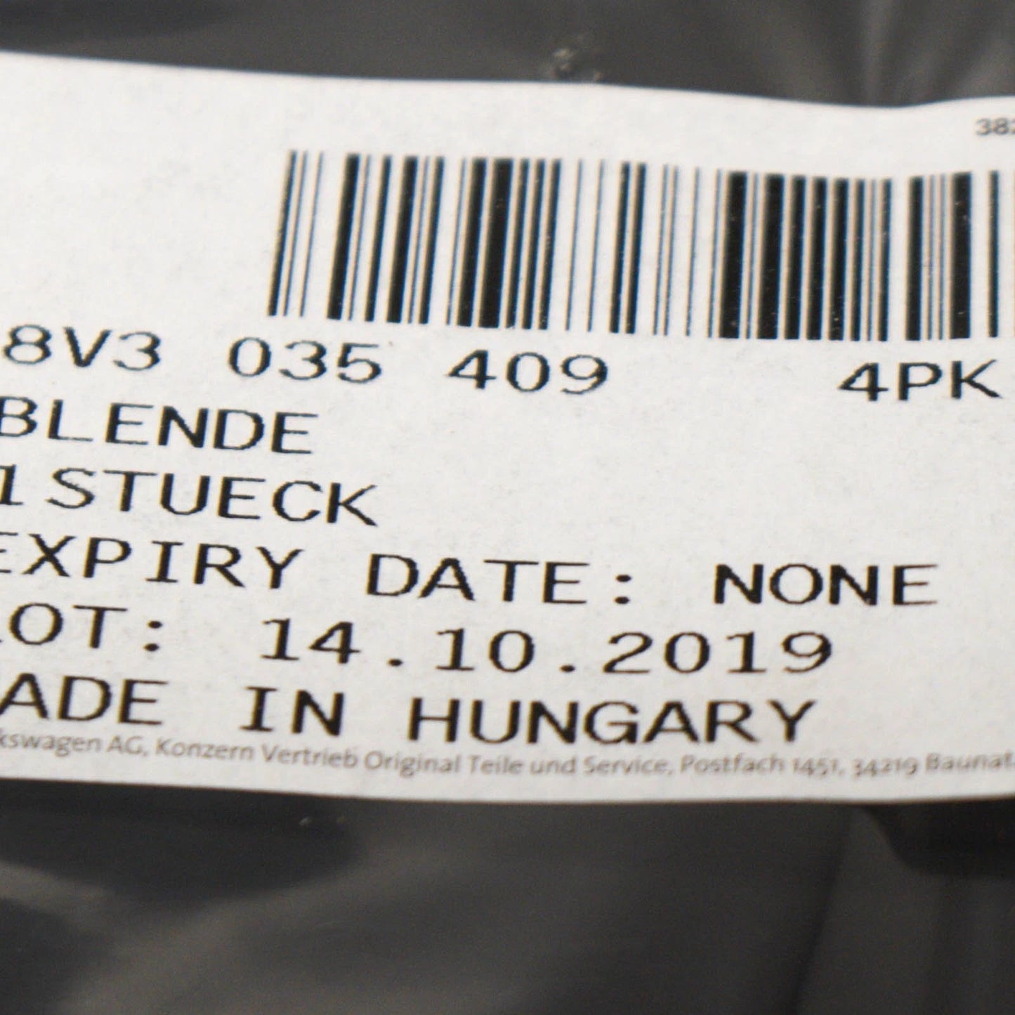 NEW AUDI A3 S3 8VA FRONT DOOR LEFT SIDE SPEAKER COVER 8V30354094PK ORIGINAL