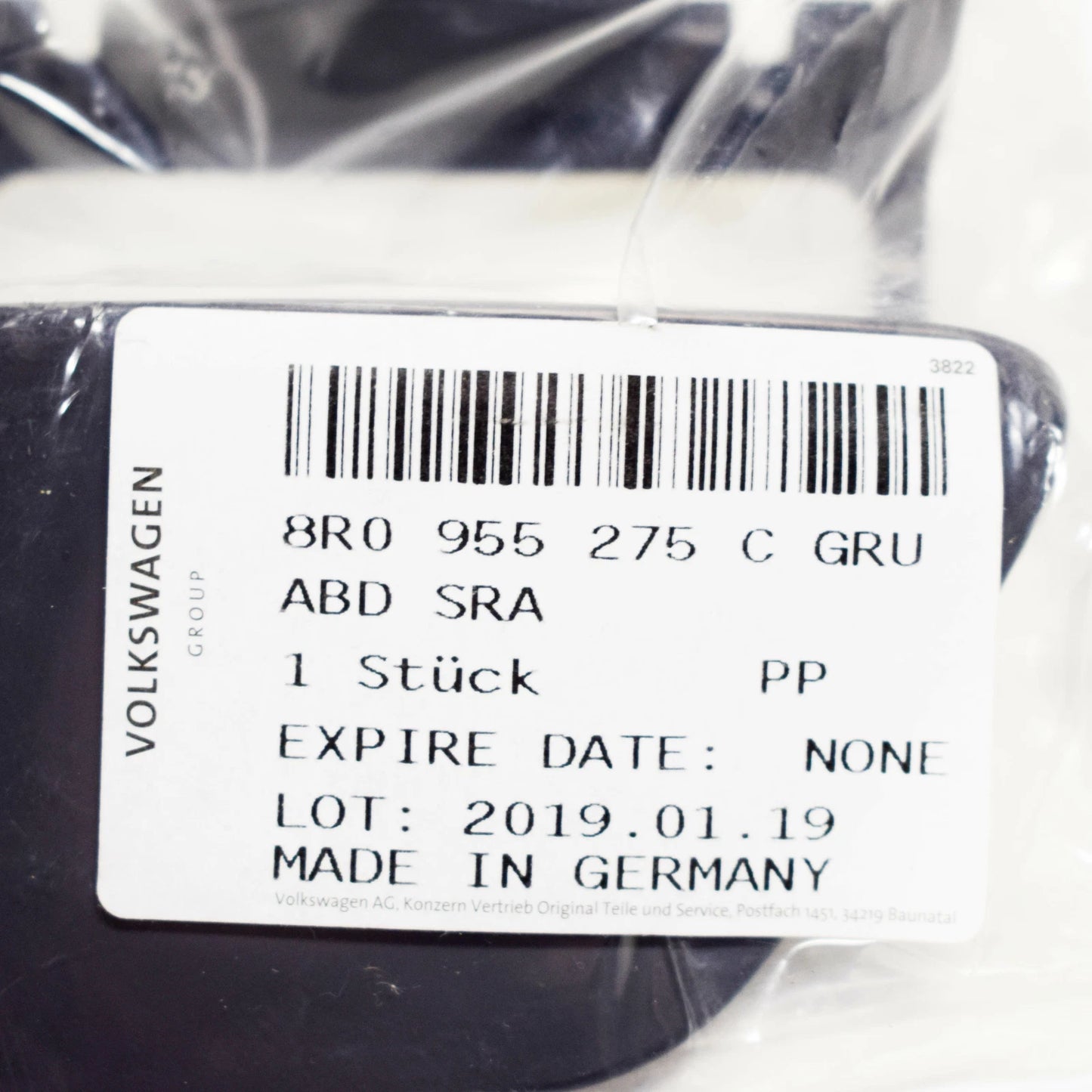 NEW AUDI Q5 8R FRONT LEFT HEADLIGHT WASHER COVER CAP 8R0955275CGRU