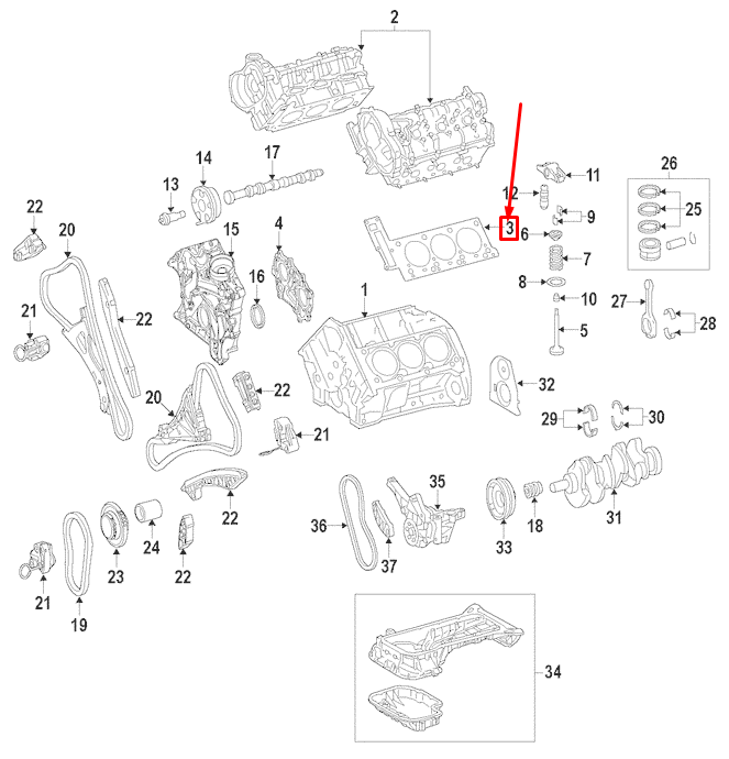 NEW MERCEDES-BENZ ML W166 CYLINDER HEAD LEFT GASKET A2760160220 ORIGINAL