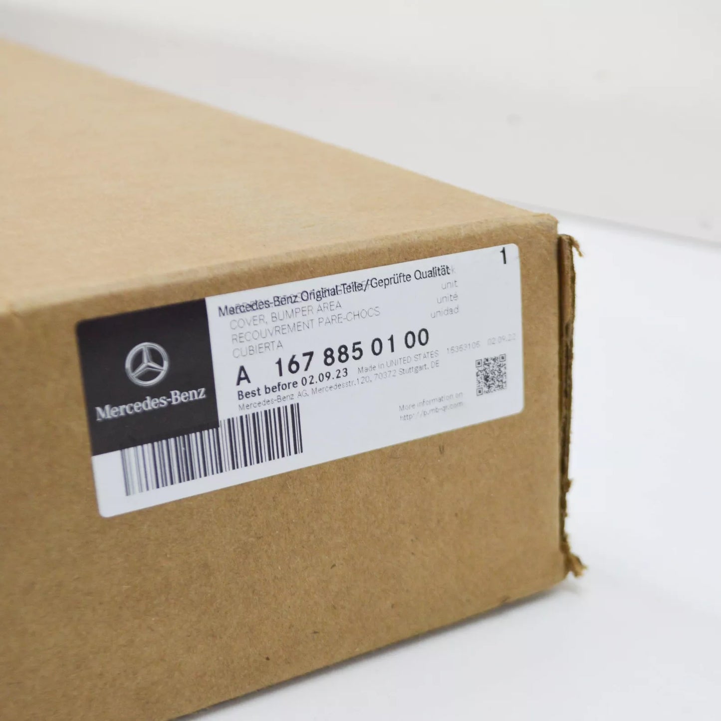 NEW MB GLE W167 FRONT LEFT WHEEL FENDER FLARE MOULDING A1678850100 ORIGINAL