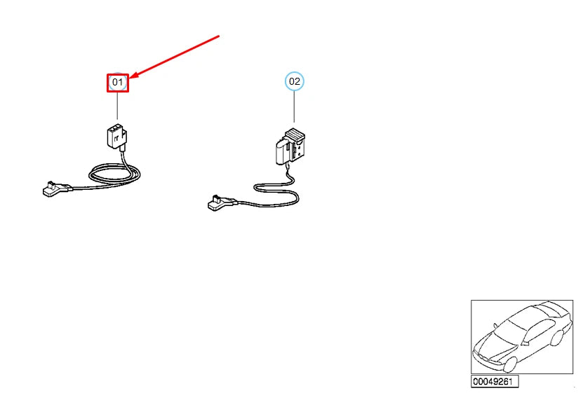 NEW BMW 5 E39 BELT TENSIONIER REPAIR CABLE 61138377199 8377199 ORIGINAL