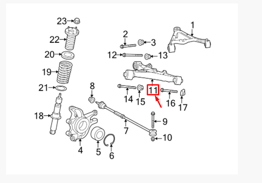 new jaguar xf x250 rear left lower wishbone arm c2d42388 original